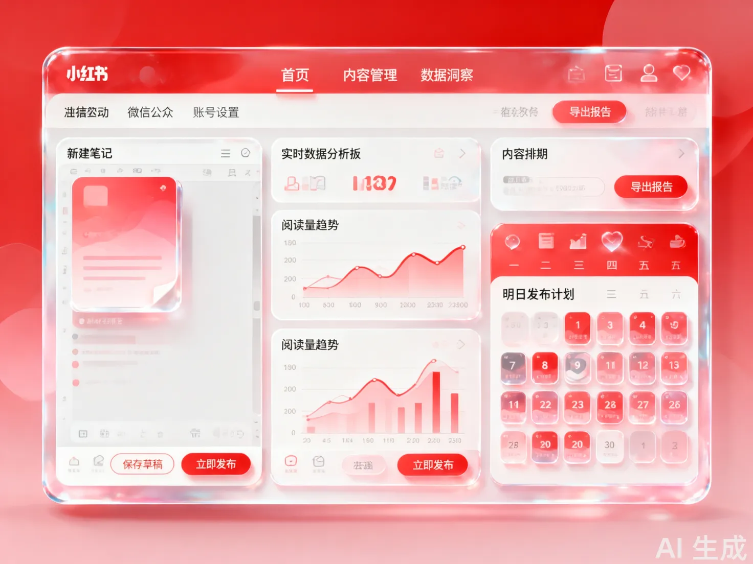 AI 小红书与公众号