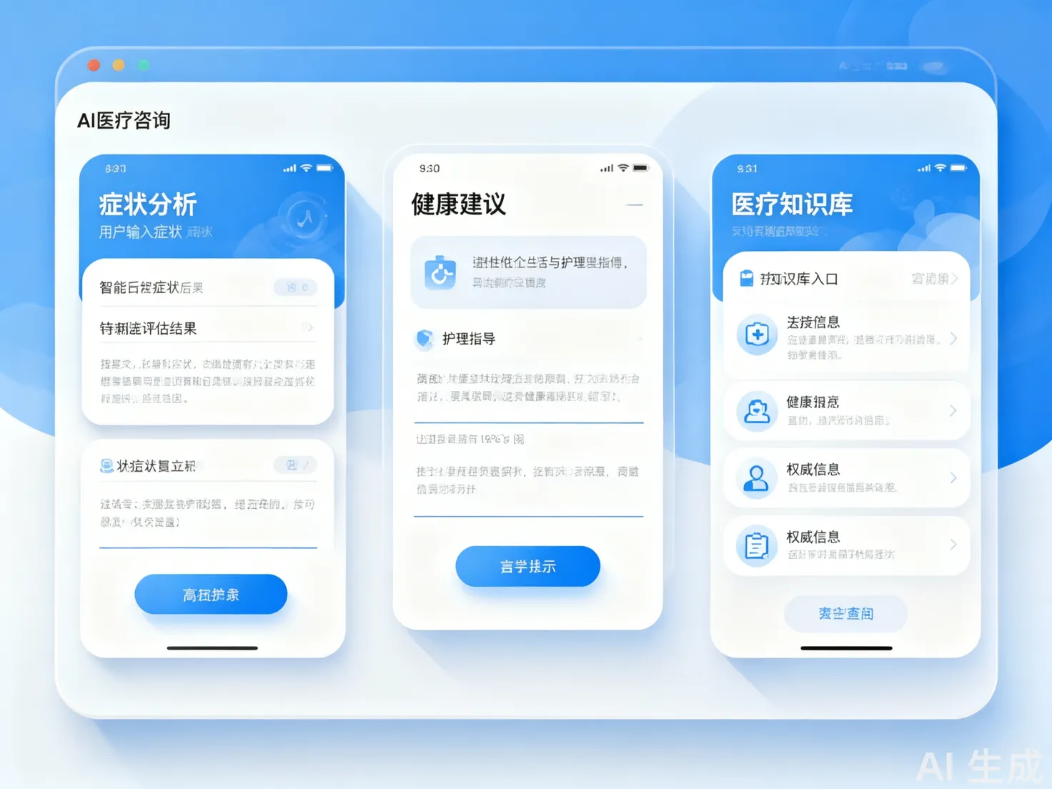 AI 医疗健康咨询｜从症状分析到健康管理